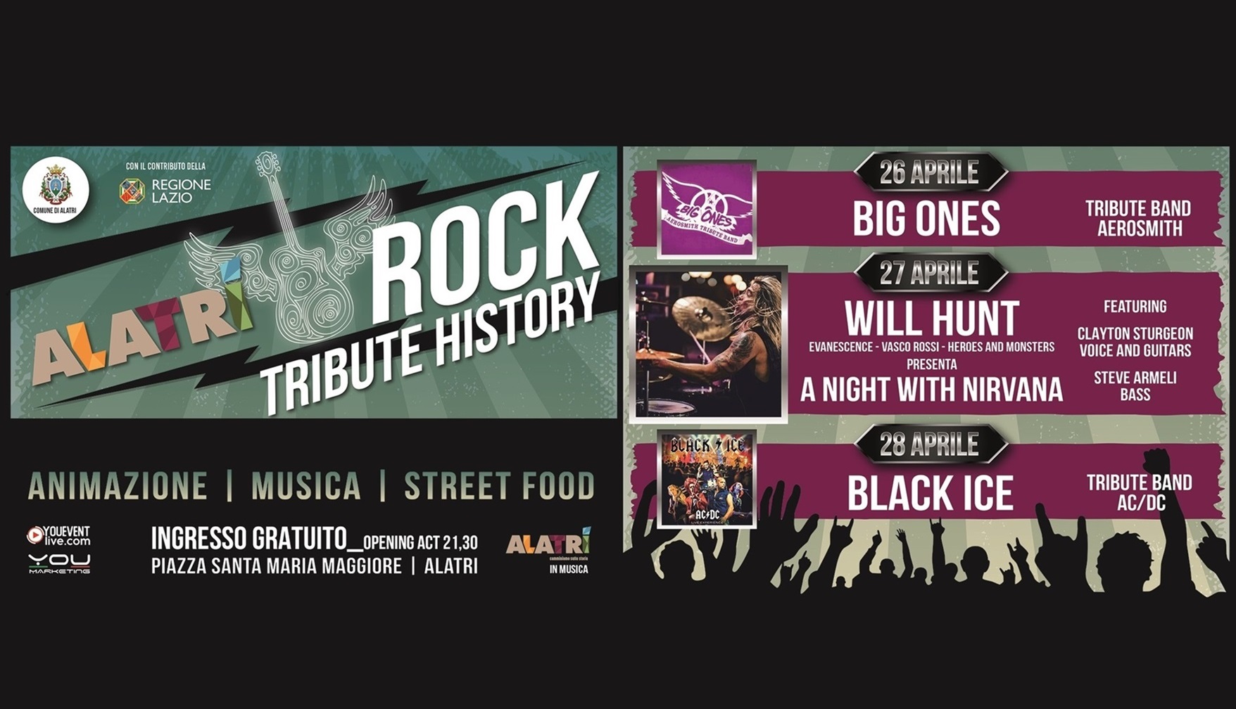 Alatri è rock con una tre giorni di Tribute History