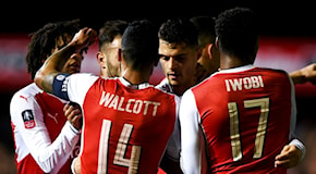 FA Cup, Sutton United-Arsenal 0-2: Favola finita, decidono Perez e Walcott