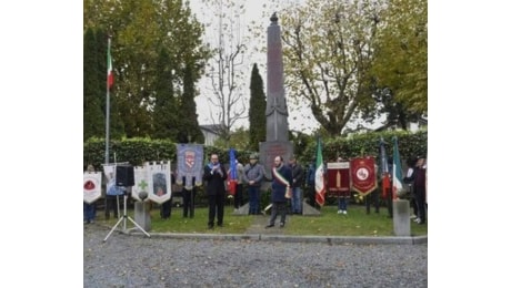 Celebrazione del IV Novembre a Bagnolo Piemonte in memoria e onore dei caduti in guerra