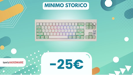 Questa bellissima tastiera meccanica ha anche un display, e che SCONTO!