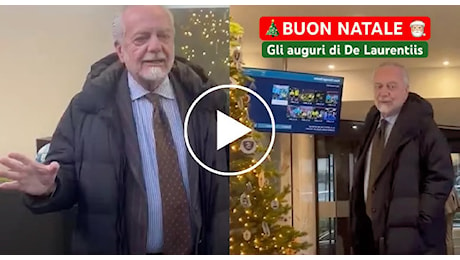 Buon Natale 2024: gli auguri del presidente della SSC Napoli De Laurentiis | VIDEO