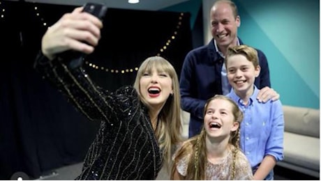 Taylor Swift mania a Londra: il selfie con William e figli, Wembley sold out per otto concerti, 1 miliardo di indotto