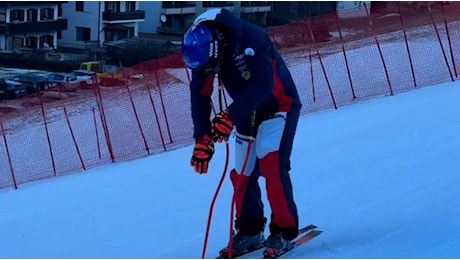 Sarrazin prima della caduta a Bormio: l'esercizio di visualizzazione