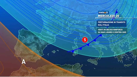 Meteo, svolta invernale da mercoledì 20: vento freddo, pioggia e neve