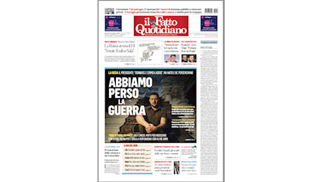 “IL FATTO QUOTIDIANO” - EDICOLA OGGI - 19/12 - PRIMA PAGINA (PDF): «ZELENSKY, ABBIAMO PERSO LA GUERRA : IL PRESIDENTE, DONBASS E CRIMEA ADDIO / MA NATO E UE PERSEVERANO