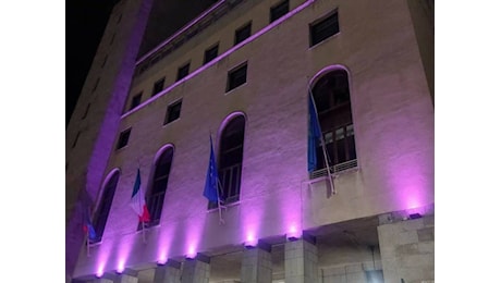 Palazzo civico si illumina di viola per sensibilizzare verso i problemi dei bambini nati prematuri