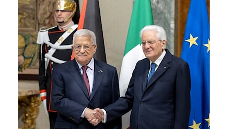 Il discorso di Mattarella per la visita di Abu Mazen: 'Soluzione due stati immediata'