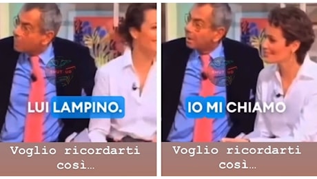 Luca Giurato, Roberta Capua lo ricorda con una delle sue gaffe: «Lui è Lampino, io sono Giorgio»