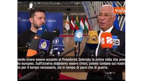 VIDEO: Costa: Lavoreremo per una pace giusta e per far entrare Ucraina nell'Unione Europa