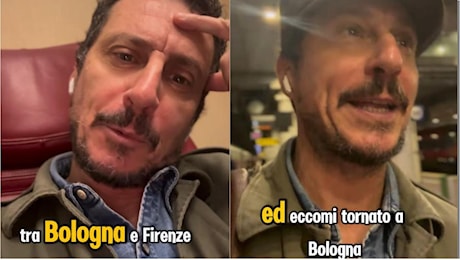 L’odissea di Luca Bizzarri sul treno Bologna-Firenze (mai arrivato): “Tre ore fermi, siamo tornati indietro”