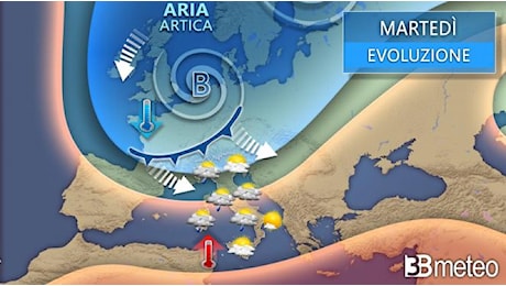 Meteo martedì, in arrivo una debole perturbazione