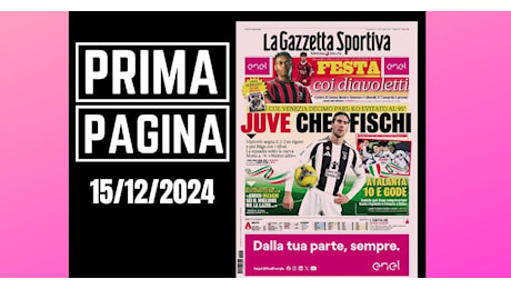 Prima pagina Gazzetta dello Sport: “Milan, festa coi diavoletti”