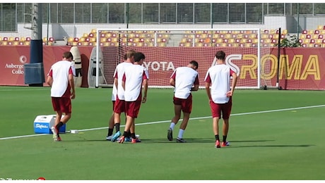 Roma, allenamento alla vigilia dell’Athletic: out Pellegrini