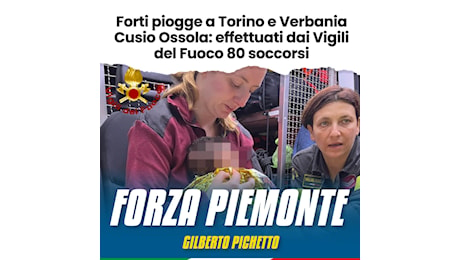 Maltempo in Piemonte, il ministro Pichetto: Servono immediate misure straordinarie