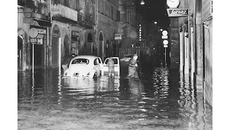 Era il 4 novembre 1966...Montevarchi sott'acqua nelle foto d'epoca