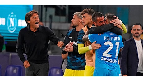 Il Napoli di Conte si prende la vetta della Serie A: Politano e Kvara, Monza ko