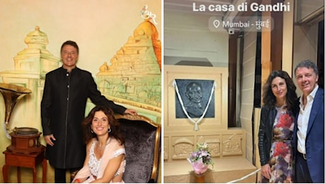 Renzi e la moglie Agnese in abiti indiani al matrimonio di Ambani (costato 600 milioni)