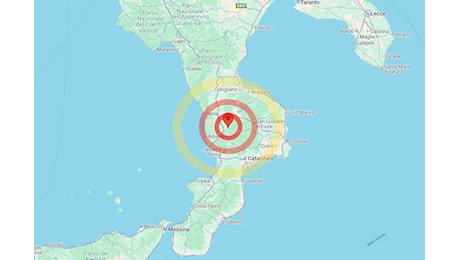 Scossa di terremoto nettamente avvertita in Calabria: epicentro nel cosentino