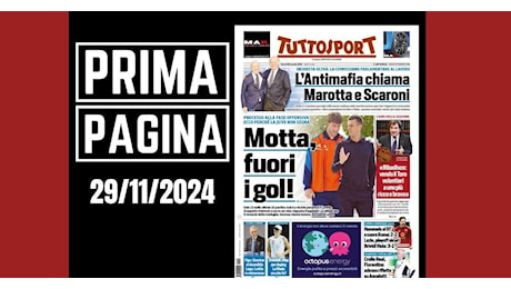 Prima pagina Tuttosport: “L’Antimafia chiama Marotta e Scaroni”