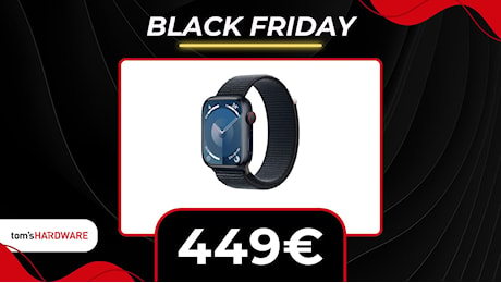 Apple Watch Series 9 cala ancora di prezzo, è al MINIMO STORICO per il Black Friday!