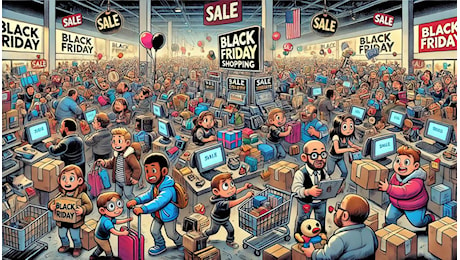 Gli italiani e il Black Friday, entusiasmo, frenesia mentre qualcuno cede allo stress