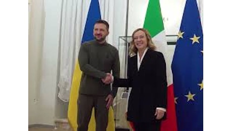 VIDEO: Italia-Ucraina, l'incontro a Villa Pamphilj tra Meloni e Zelensky. Le immagini