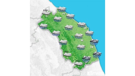 Meteo Marche. Perturbazione in arrivo, venerdì con pioggia, freddo e neve