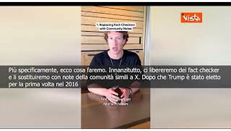 Zuckerberg: Elimineremo il fact-checking su Facebook e Instagram