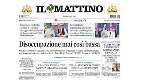 Il Mattino: A testa alta