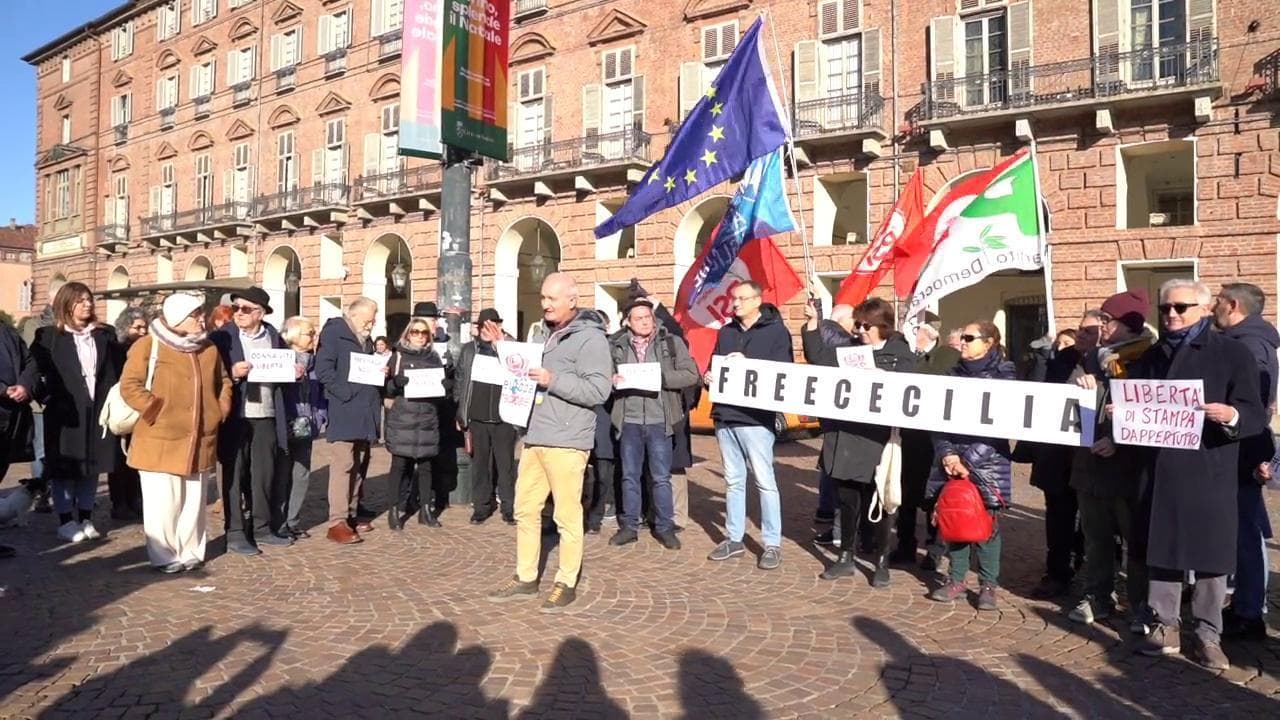 Torino Sit In Per Chiedere La Scarcerazione Di Cecilia Sala. (bjcn ...