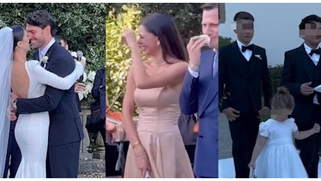 Cecilia Rodriguez e Ignazio Moser sposi, pagelle look: l'abito per il sì (10), Belen elegante (8), Luna Marì e Santiago (9)