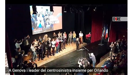 VIDEO | In Liguria i leader del ‘campo largo’ insieme per Orlando