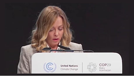 Cosa non torna nel discorso di Giorgia Meloni alla Cop29