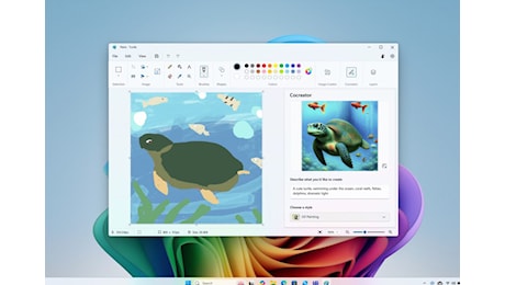 L’IA generativa arriva su Microsoft Paint