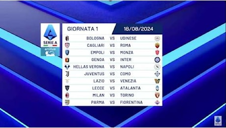 Calendario Serie A 2024-25, l'Inter apre col Genoa e chiude a Como. 4 big match nelle prime nove, derby alla quinta