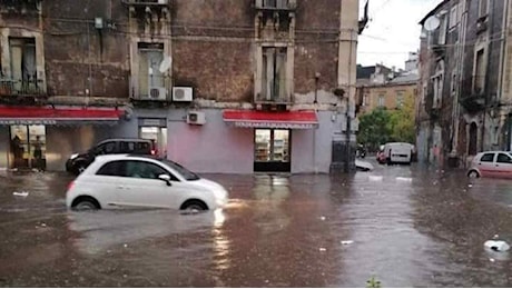 Maltempo Sicilia: allagamenti a Catania, la situazione