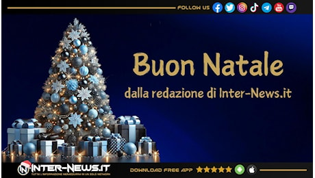 Buon Natale da Inter-News.it! La lettera di auguri ai nostri lettori