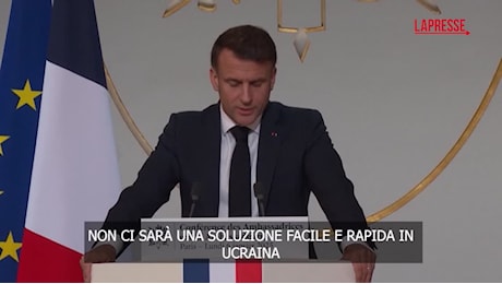 VIDEO Ucraina, Macron: Non ci sarà una soluzione facile e veloce