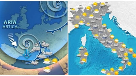 Meteo, arriva il vortice polare: crollo termico e fiocchi di neve in pianura. In Campania pioggia e vento forte