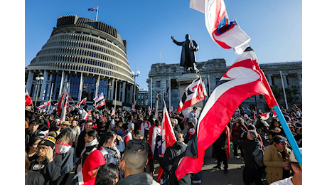 Gli indigeni maori stanno marciando sulla capitale della Nuova Zelanda