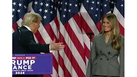 Trump e Melania, lo show dopo la vittoria alle elezioni