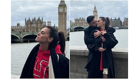 Bianca Guaccero a Londra con Giovanni Pernice, il 2025 inizia all’insegna dell’amore