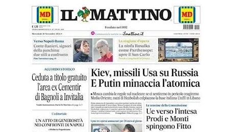 Il Mattino apre: Conte-Ranieri, signori della panchina: due stili a confronto