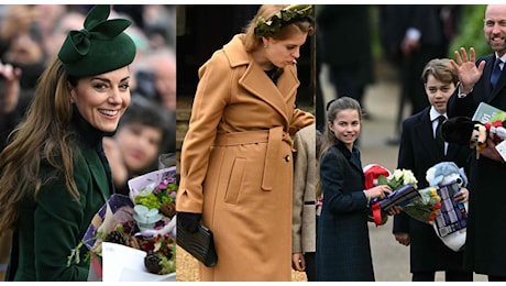 Royal Family, le pagelle dei look della messa di Natale: Kate icona, Charlotte regale, Beatrice di York e l'improbabile cerchietto