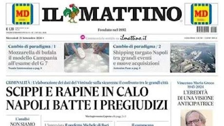 Il Mattino titola: La carica dei 140mila al Maradona