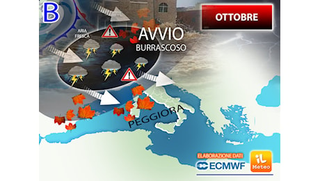 Meteo Ottobre: sarà subito vero Autunno, cosa dobbiamo aspettarci