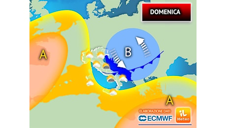 Meteo Domenica: il Ciclone si sposta, ma non mancheranno Temporali improvvisi su queste regioni