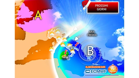 Meteo: Prossimi giorni, Santo Stefano con ultime piogge, poi Anticiclone sempre più invadente, i dettagli