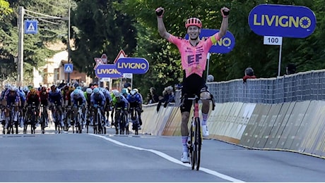 Gran Piemonte, a Borgomanero trionfa lo statunitense Powless. Ritiro di Filippo Ganna