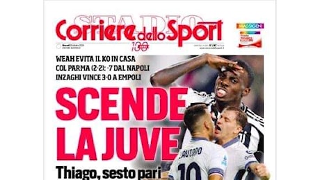 Cds: Scende la Juve: - 7 dal Napoli. Atalanta terza